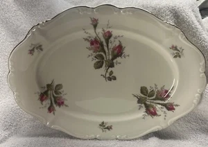 Vintage Rosenthal Selb Germany Pompadour Moss Rose Serving Platter 13" - Picture 1 of 4