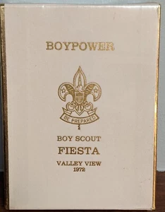 VTG 1972 Boy Scouts Playing Cards—1972 Boypower Fiesta—Unopened Double Pack - Picture 1 of 6