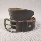 Jack & Jones Leather Belt 44 110 Brown Solid Vintage 5480