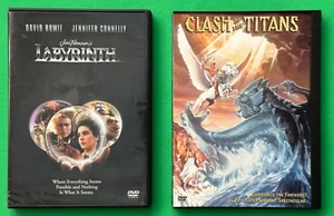 80's Fantasy Movie Lot (2 DVD's): Labyrinth '86' & RARE Clash of the Titans '81' - Picture 1 of 10