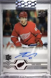 2019-20 UD Clear Cut TARO HIROSE 🔥ROOKIE AUTO🔥 👀 Detroit Red Wings RC #CC-TH - Picture 1 of 2