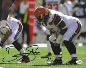 Signed 8x10 DANNY SHELTON CLEVELAND BROWNS Autographed photo SGC COA - Picture 1 of 1