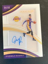2016 Immaculate Collection #2 D'Angelo Russell 34/35 Auto Autograph