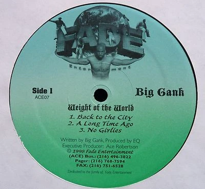 Big Gank - Weight of the World - vinyl LP Sampler 1998 - G-Funk Random Rap - Image 1 of 2