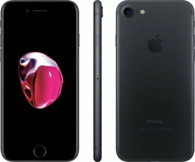Apple iPhone 7 32GB Matte Black Unlocked | Rare iOS 12 (12.1.3) | Excellent (A) - Image 1 of 2