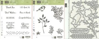 Stampin' Up! PETAL PALETTE 1 & 2 and PETALS & MORE THINLITS Dies - NEW - Image 1 of 4