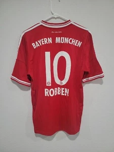 BAYERN MUNICH 2013/2014 HOME FOOTBALL SHIRT #10 Robben ADIDAS JERSEY SIZE M - Picture 1 of 8