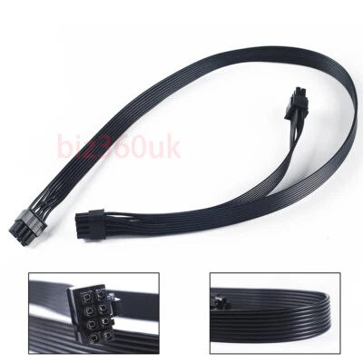 GPU PCI-e 8 Pin to DUAL 8 (6+2) Pin Power Cable for EVGA Silverstone Modular - Image 1 of 4