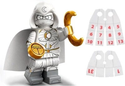 LEGO Marvel Serie 2 Minifigura: Caballero Luna Minifigura con LEGO Calendario Hombre Foto 1 de 4