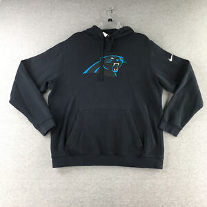 Carolina Panthers Shirt Sweater Mens Extra Large Nike Pullover Hoodie Black