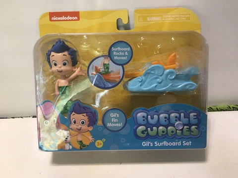 Nikelodeon Bubble Guppies Figure Gil's Surfboard Set Nick Jr Cover