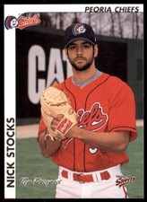 2000 Multi-Ad Midwest League Top Prospects Nick Stocks Peoria Chiefs #NNO