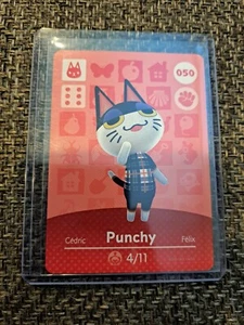 Punchy - 50 - 050 - Series 1 - Authentic Animal Crossing Amiibo Card - Picture 1 of 2