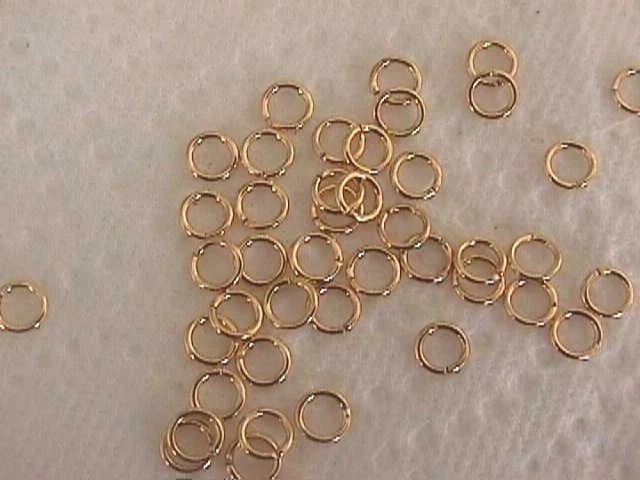 Placa de Oro Latón 5mm Dividido Llavero Estilo Saltar Anillos 40 piezas Foto 1 de 1