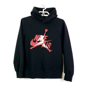 Nike Air Jordan Jumpman Boys Size M Black Red White Pull Over Sweater Hoodie - Picture 1 of 4