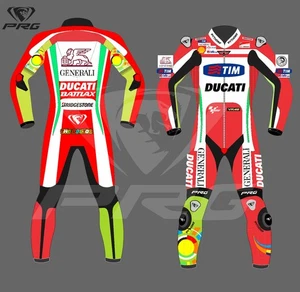 Racing Leather Suit Valentino Rossi Ducati  Racing Leather Suit Mans and women's - Picture 1 of 2