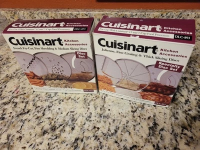 Juego de discos especiales Cuisinart DLC-893 y DLC-873 JUEGO DE DISCOS CAJA ABIERTA CORTE REBANADA   Foto 1 de 4