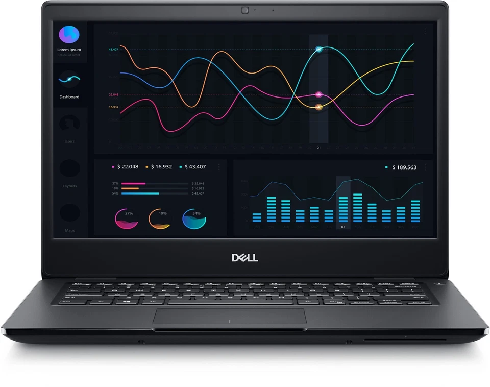 Computadora portátil PC Dell 14" Intel Celeron 8 GB RAM 256 GB SSD Windows 11 HDMI WiFi Foto 1 de 4