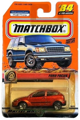 Совершенно новый нераспечатанный оранжевый 2000 спичечный коробок #84/100 колеса по всему миру Ford Focus - Изображение 1 из 3