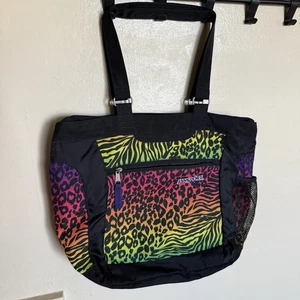 Vintage JanSport Umhängetasche Regenbogen Tiermotiv Alltag Y2K - Bild 1 von 7