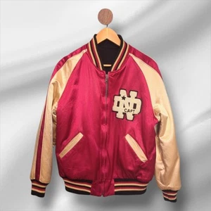 Toyoo Enterprise Sukajan Stadium Chaqueta Reversible Satén Rojo L Vintage - Imagen 1 de 5