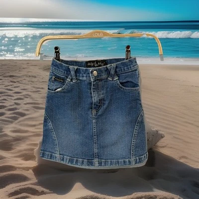 Baby Phat девочек ясельного возраста размер 5 Jean юбка колена джинсовой ткани классический - Изображение 1 из 4