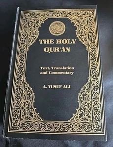 VTG HOLY QUR'AN Translation & Commentary by Yusuf Ali 1983 Hardcover - Imagen 1 de 10