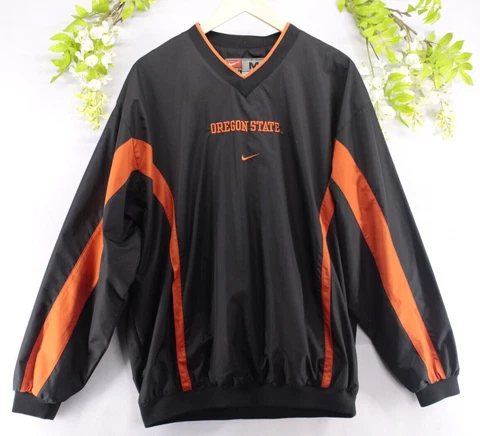 Nike Vintage Oregon State Team Windbreaker Pullover Center Swoosh M Embroidered Cover
