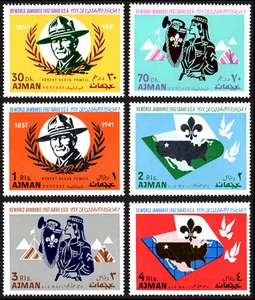 World Scout Jamboree Ajman 1967 Como Nuevo NH Juego Completo de 6 - Imagen 1 de 1