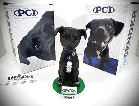 2022-23 MILWAUKEE ADMIRALS TEAM DOG "BENDER" SGA BOBBLEHEAD PREDATORS ~ NIB Cover