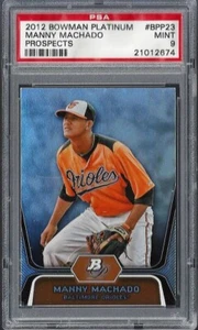 2012 Bowman Platinum #BPP23 MANNY MACHADO Prospects Rookie PSA 9 Mint 21012674 - Picture 1 of 2