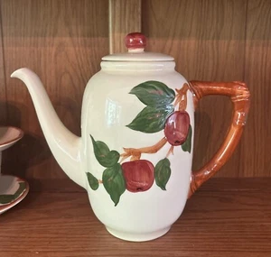 Franciscan Apple Pattern Coffee Pot With Lid - Picture 1 of 6