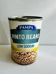 Pampa Canned Pinto Beans Low Sodium 15oz Brand New - Picture 1 of 9
