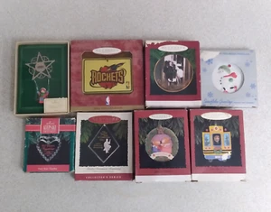 Lot of 7 Hallmark Keepsake Ornaments Plus 1 Other NIB Teacher, Dated 1981 etc. - Picture 1 of 6