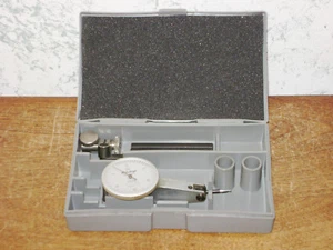 MITUTOYO .0005 Inch DIAL INDICATOR NO 513-202 w/ CASE -  BAR & SWIVEL - Picture 1 of 7
