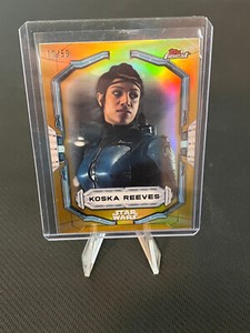 2022 topps finest Star Wars #57 koska reeves Gold Refractor 10/50