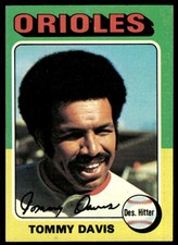 1975 Topps  564 Tommy Davis  Baltimore Orioles