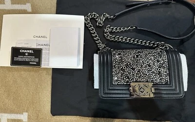 Chanel Crystal Beaded Boy Bag - Image 1 of 4