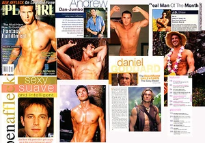 PLAYGIRL 8-03 BEN AFFLECK DANIEL GODDARD DAN JUMBO AUGUST 2003 YOUNG HUNKS - Picture 1 of 1