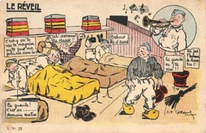 Fantasie Militär - Illustrator - J Seite Godreine - Der Wecker - Bild 1 von 2