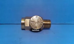 Valvola di sanguinamento regolatore in linea regolabile 1/4"" maschio 1/4"" femmina fluido aria NPT - Foto 1 di 5