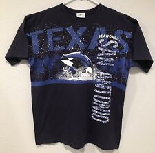 Sea World T Shirt Adult Sz L Shamu Whales San Antonio Texas Double Sided Blue