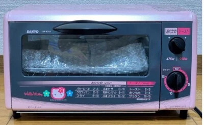 Sanrio x SANYO Hello Kitty Ofen Toaster SK-KT51 rosa 1997 Vintage unbenutzt Japan - Bild 1 von 4
