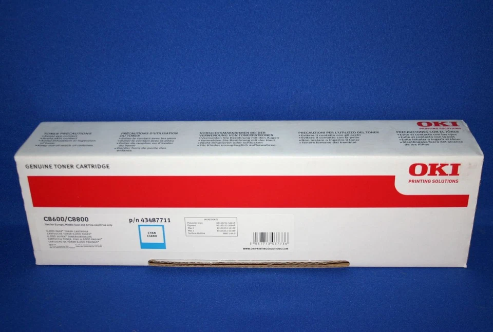 Oki 43487711 Toner Cyan -B - Bild 1 von 1