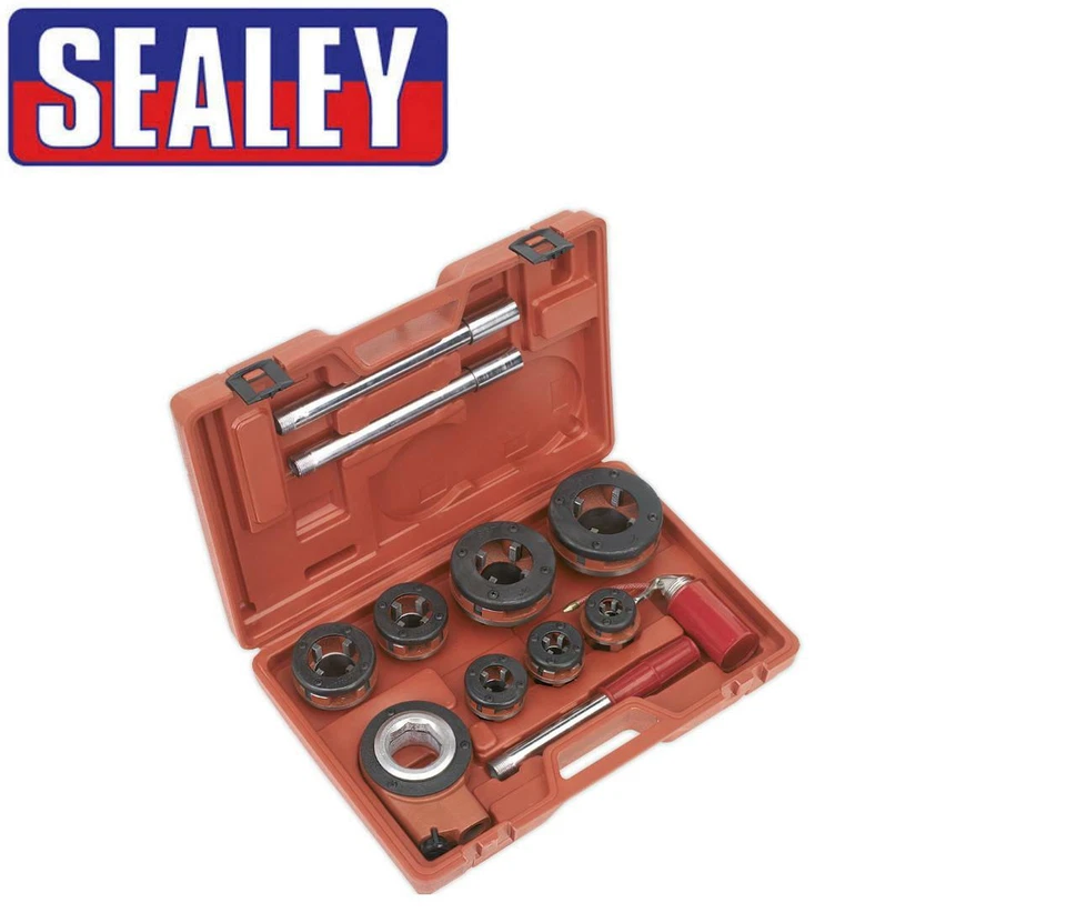 Sealey Plumbers Pipe Threading Threader Ratchet Cutting Tool Kit 3/8"- 2" PTK992