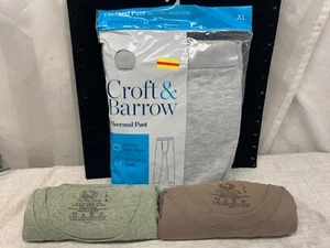 Two New Fruit Of The Loom T-Shirt Large & Croft & Barrow XL Thermal Pants - Picture 1 of 7