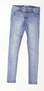 One Love Damenjeans blau Baumwolle Skinny Größe M L29 in normalem Knopf - Bild 1 von 12