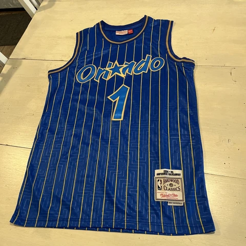 Orlando Magic #1 Hardaway￼ Mitchell And Ness Jersey Size 48 (XL) NBA 1994-95 Cover