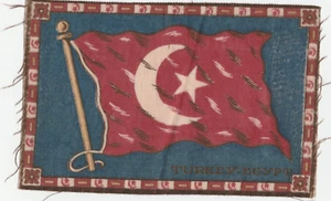 Türkei Ägypten Flagge Patch Swatch 5 3/8 x 8 1/4" Vintage 7L - Bild 1 von 4