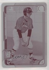 2015 Bowman Chrome Prospects Printing Plate Magenta 1/1 Edmundo Sosa #BCP95 h2f